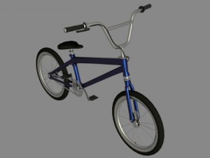 bmx blue Modelo 3D