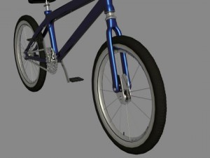 bmx blue Modelo 3D