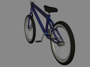 bmx blue Modelo 3D