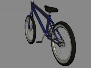 bmx blue 3D Model