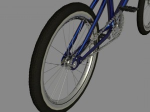 bmx blue Modelo 3D