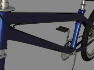 bmx blue Modelo 3D