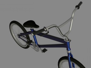 bmx blue Modelo 3D