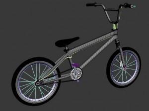bmx blue Modelo 3D