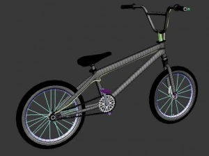 bmx blue 3D Model