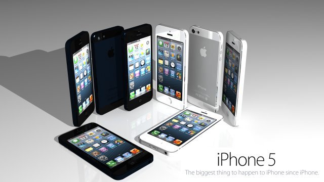 iphone 5 3D Modell .c4d .max .obj .3ds .fbx .stl .blend