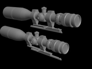 sniper scope Model 3D
