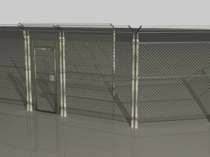 cerca com arame Modelo 3D