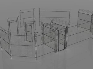 wired fence 3D Model