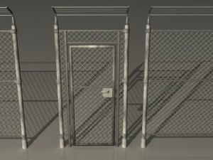 wired fence Modelo 3D