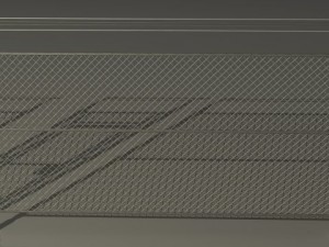 wired fence Modelo 3D