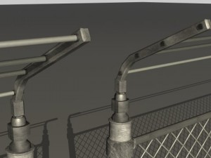 wired fence Modelo 3D