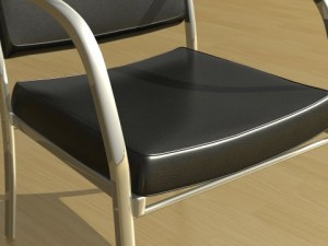 black leather chair 3Dモデル
