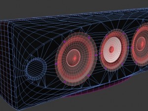 pioneer s7exw 3way centre speaker Model 3D