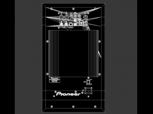 pioneer sdj05 speaker 3D Model