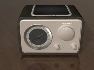 crosley solo table radio fm am aux 3D Model