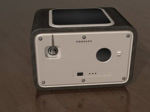 crosley solo table radio fm am aux 3D Модель