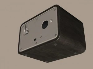 crosley solo table radio fm am aux 3D Model