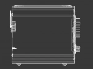 crosley solo table radio fm am aux 3D Model