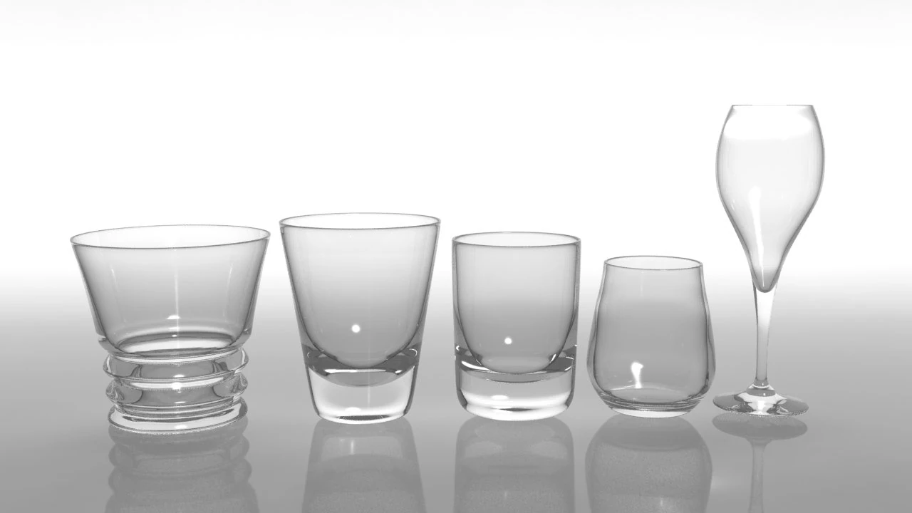 glass pack collection 02 3D Model .c4d .max .obj .3ds .fbx .stl .blend 