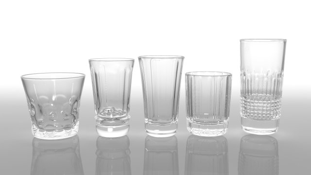 glass pack collection 03 Modèle 3D .c4d .max .obj .3ds .fbx .stl .blend 