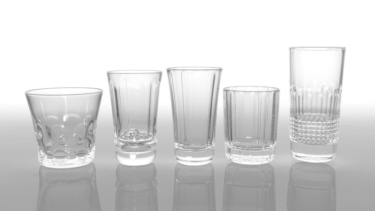 glass pack collection 03 3D Model .c4d .max .obj .3ds .fbx .stl .blend 