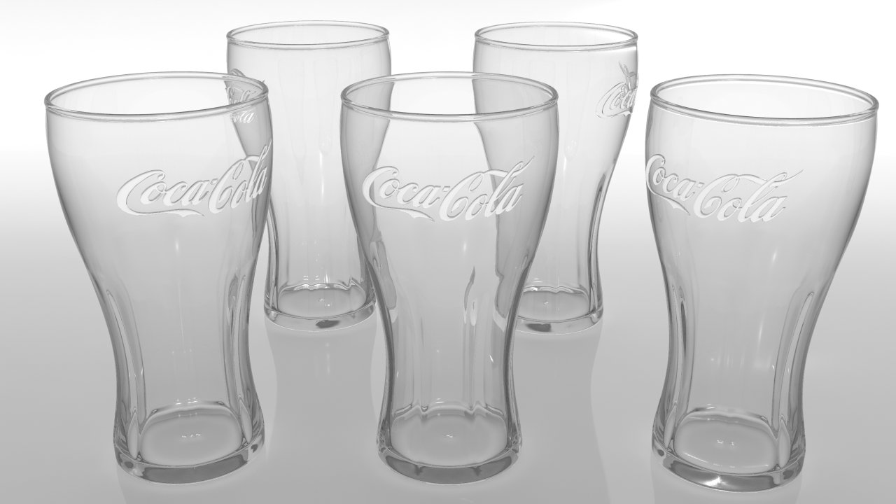 Coca Cola cup with ices | 3D model