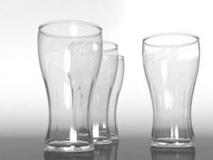 coca cola glass classic Model 3D