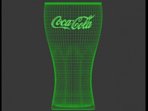 coca cola glass classic Model 3D