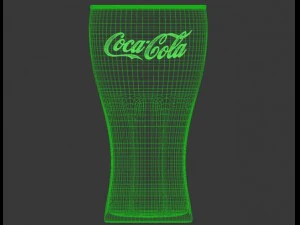 coca cola glass classic 3D Model