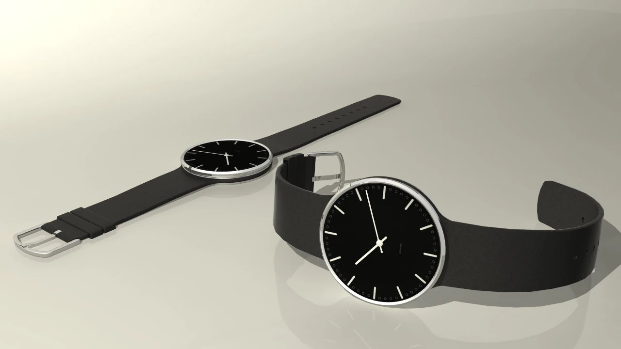 arne jacobsen roman arm watch 3D Model .c4d .max .obj .3ds .fbx .stl .blend 