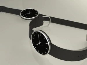 arne jacobsen roman arm watch 3D Model