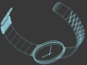 arne jacobsen roman arm watch 3D Model