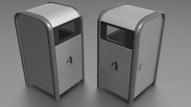 trash bin Modèle 3D .c4d .max .obj .3ds .fbx .stl .blend 