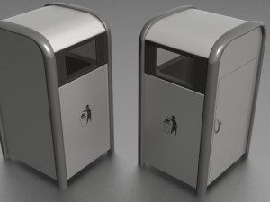 trash bin Modelo 3D