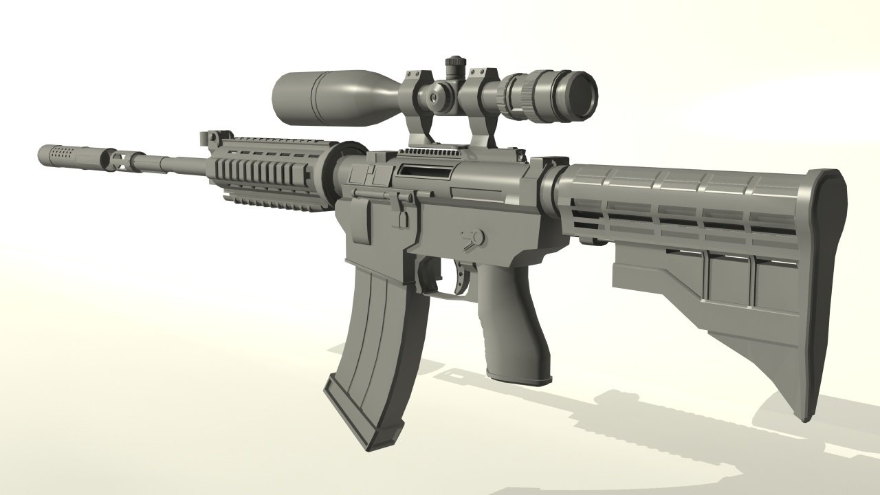 m4a1 assault rifle modified