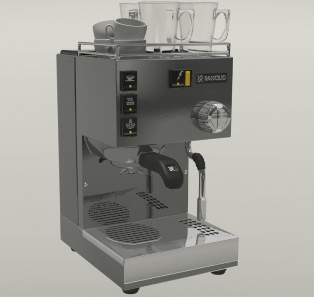 espresso machine Model 3D .c4d .max .obj .3ds .fbx .stl .blend 