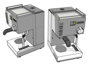 espresso machine Model 3D
