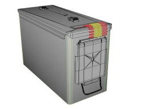 ammo box very detailed 3D Модель