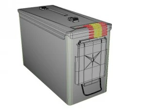 ammo box very detailed 3D Model