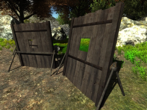 wooden barricade 3D Model