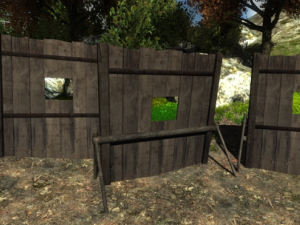 wooden barricade 3D Модель