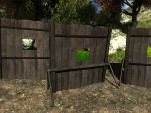 wooden barricade 3D Model