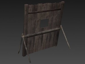 wooden barricade 3D Модель