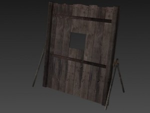wooden barricade 3D Модель