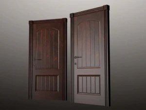 wood door 04 3D Model