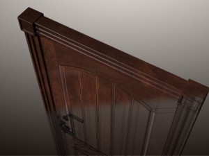wood door 04 3D 模型