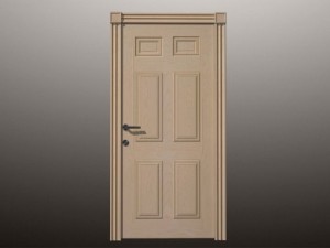 wood door 02 3D Модель