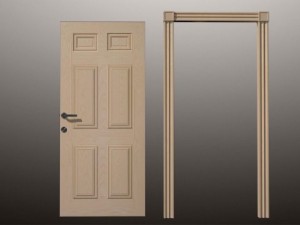 wood door 02 3D Модель