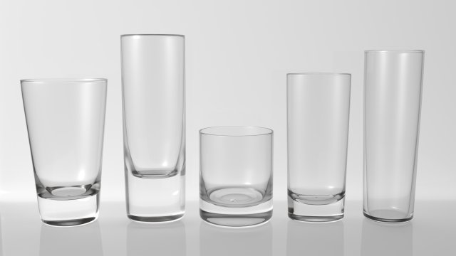 glass pack collection 05 3D 模型 .c4d .max .obj .3ds .fbx .stl .blend 